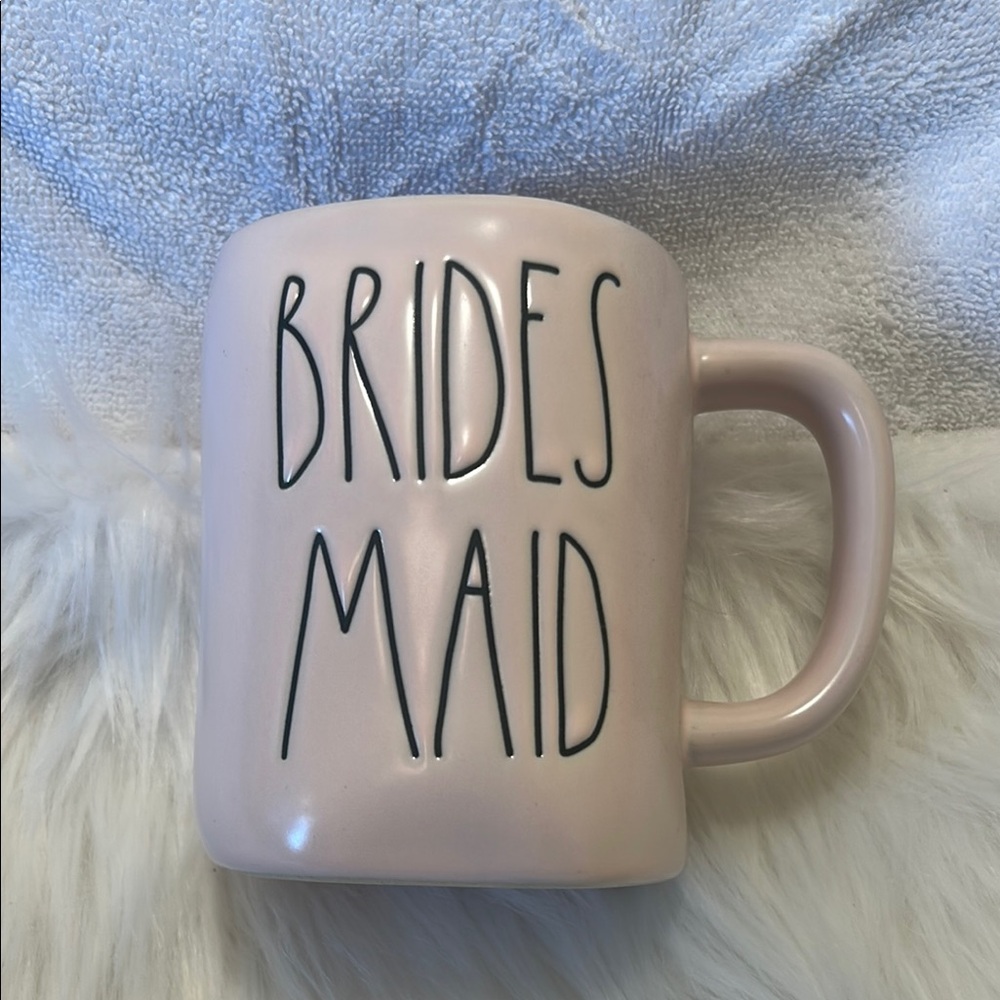 Rae Dunn BRIDESMAID Pink Mug